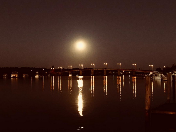 Moonlit bridge slider